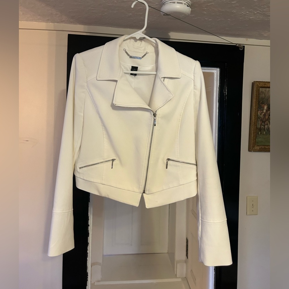 White House Black Market White Blazer Jacket